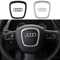 Automobile Steering Wheel Badge Replacement Decoration LOGO For AUDI A6L A5 Q7 A3 Q3 2005-2011 A4L Q5 2005-2012 A8L A7 2005-2010