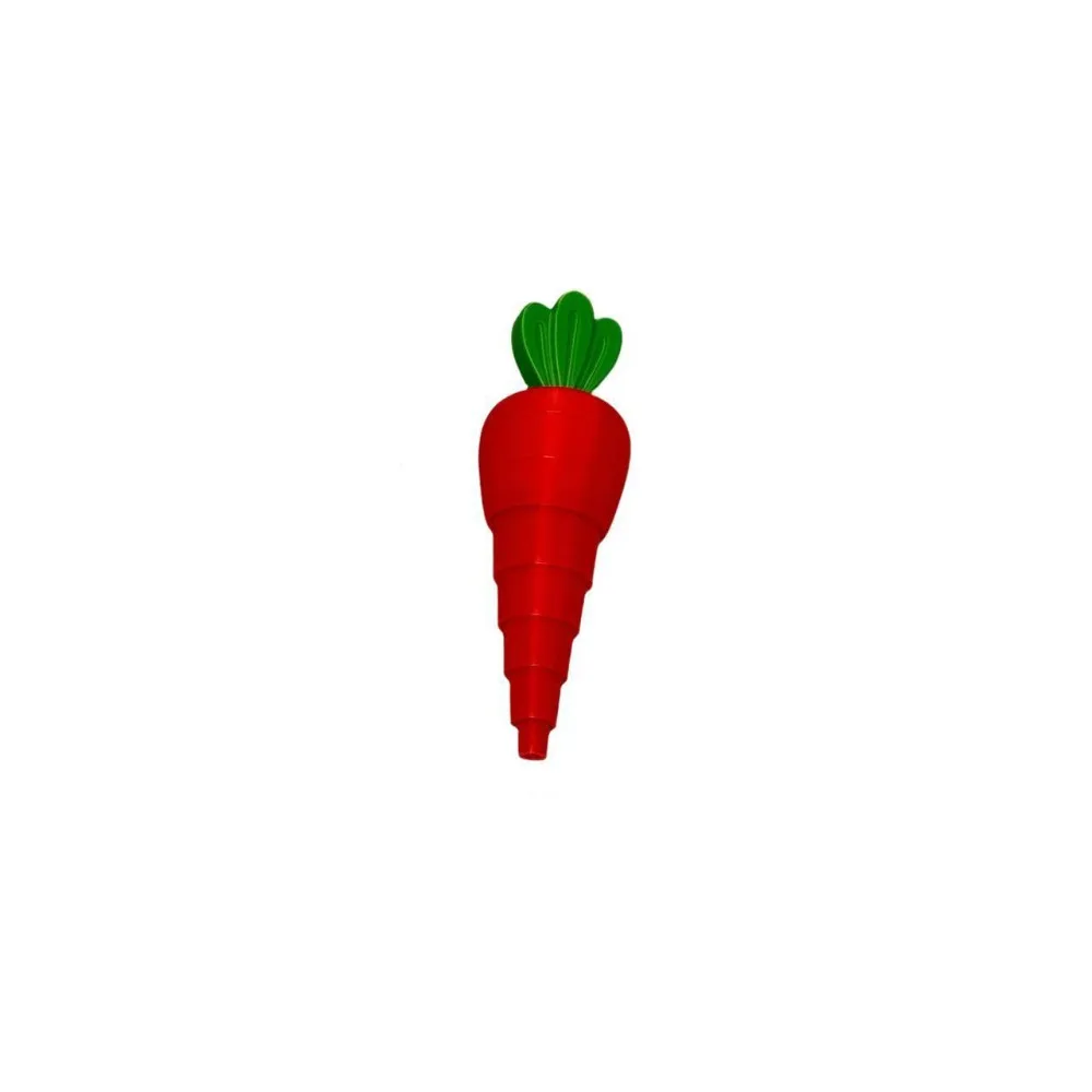 Colorful 3D Printed Scalable Carrot Simulation Plants Expandable Easter Stretchable Ornament Fidget Easter Desktop Decorations
