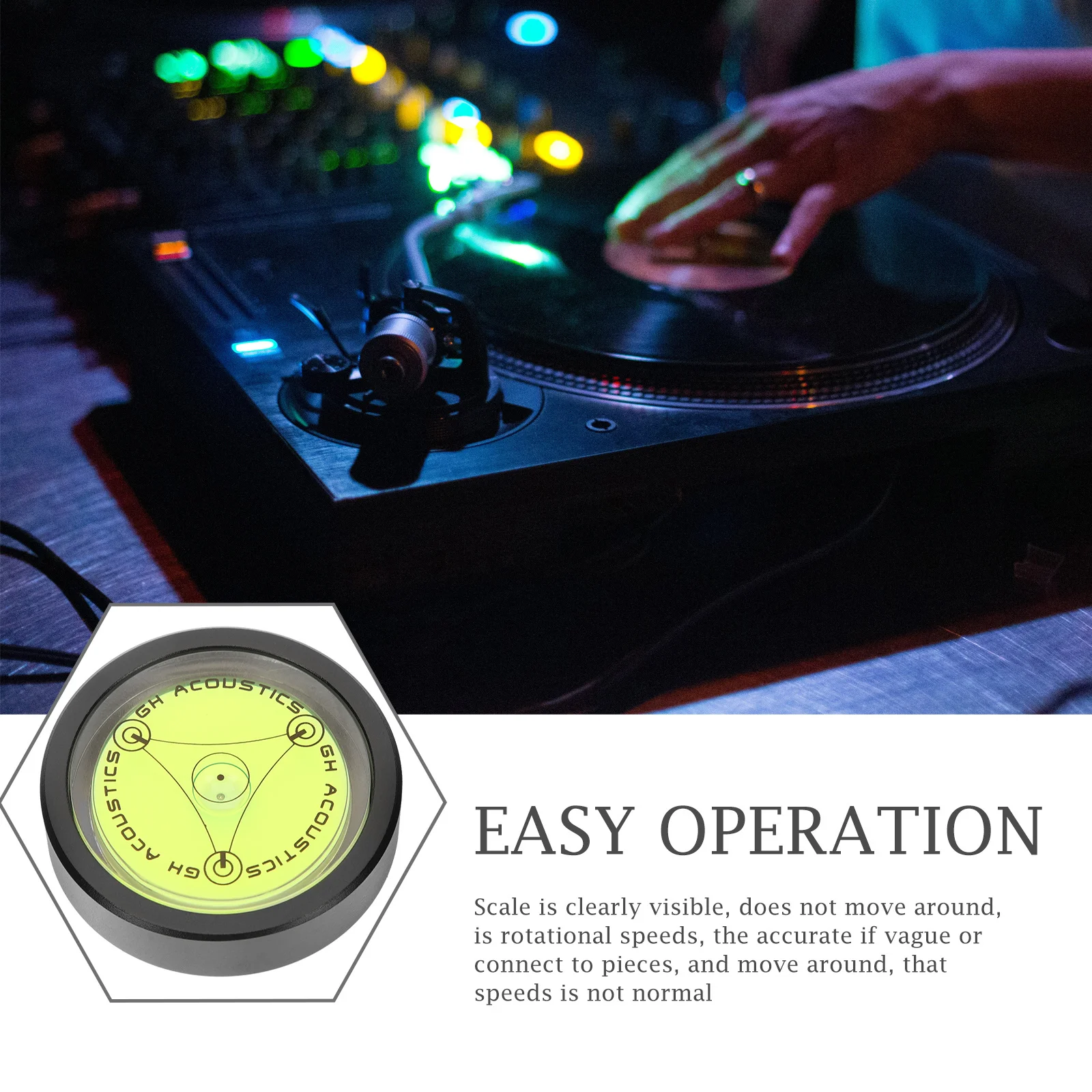 

Professional Audio Record Player Weight Clamp Balanced Disc Stabilizer Durable Vinyl Turntable Noise Reducer for Enhanced Music