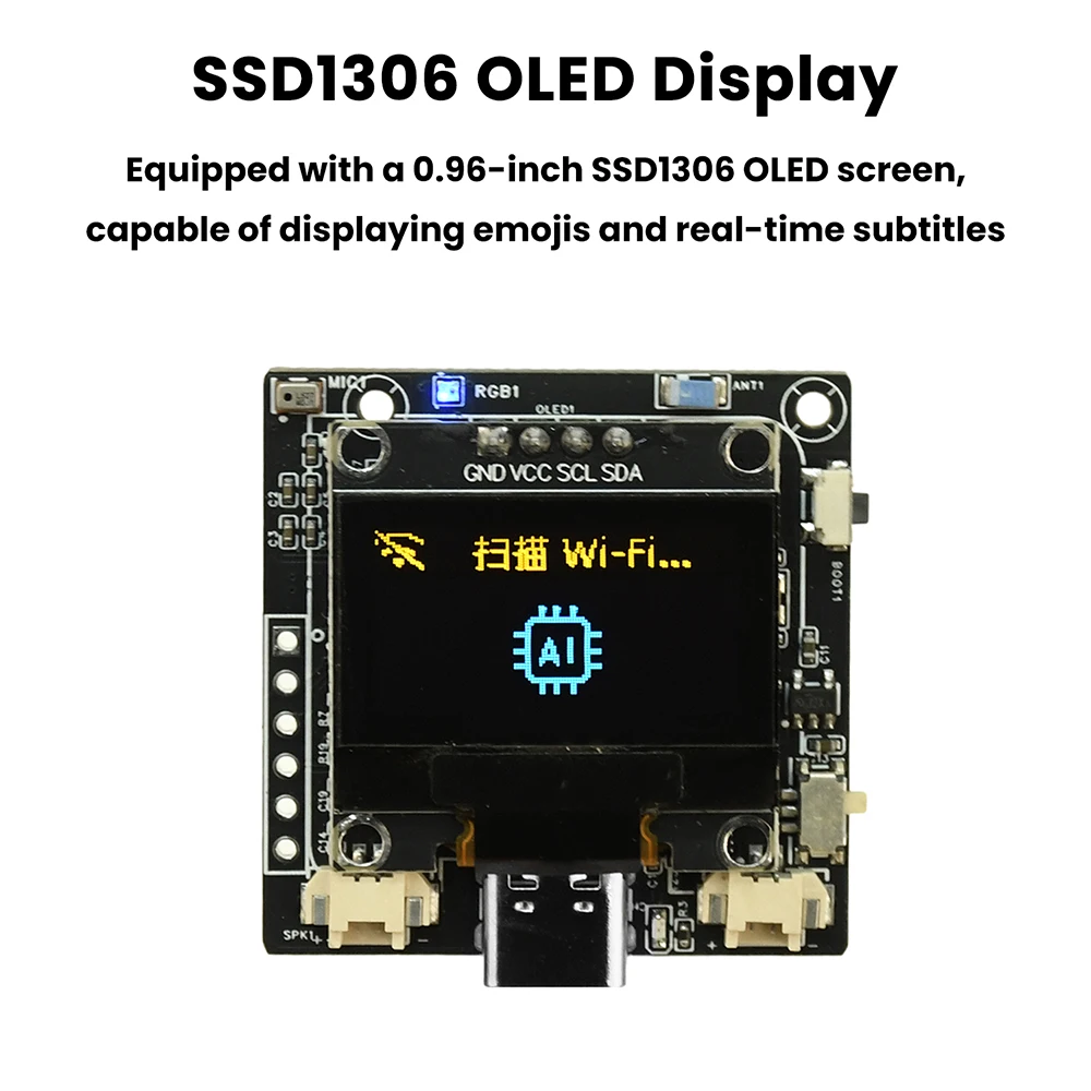 لوحة تطوير ESP32-C3 AI مع وحدة صوت ذكية بشاشة OLED تدعم حوار Xiaozhi AI متعدد الاستخدامات #4