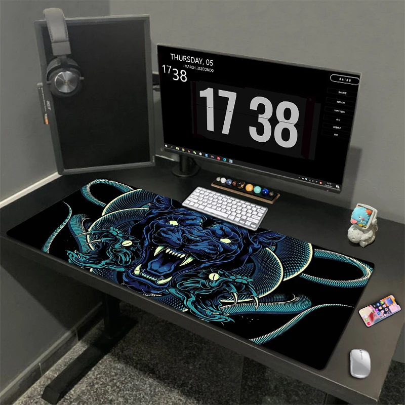 Imagem -03 - Viper Mouse Pad para Computador e Teclado Portátil Tamanho Grande Xxl 800x300 900x400 1000x500 mm Decoração para Gamer