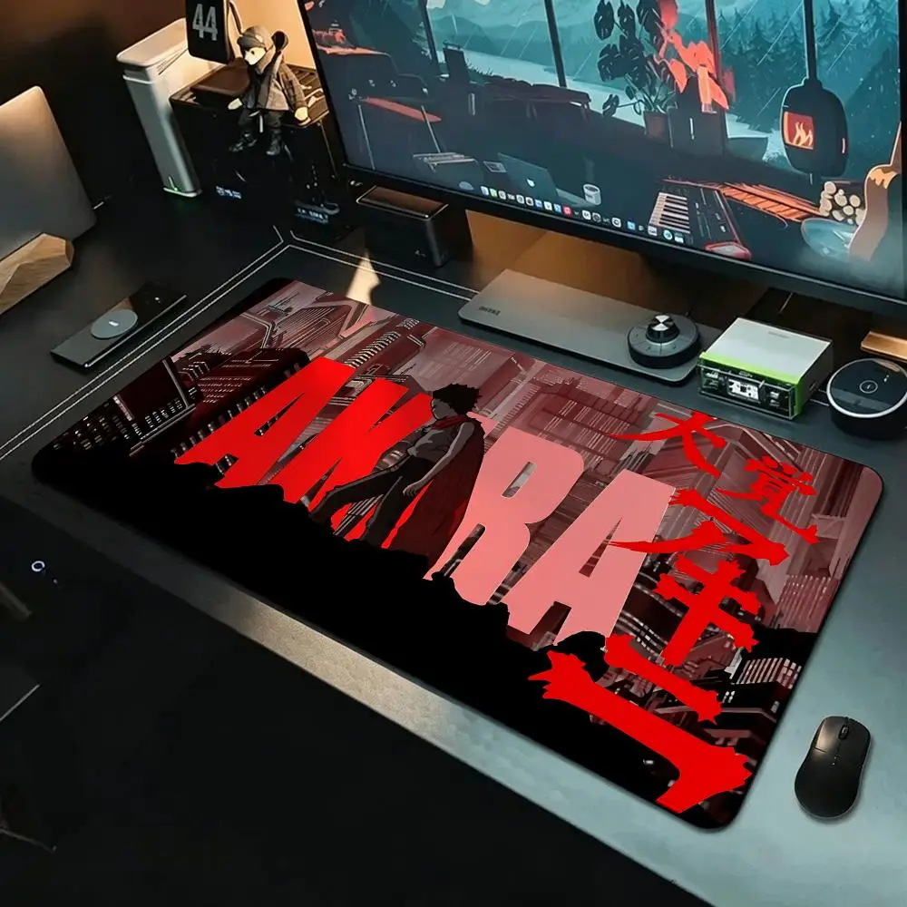 anime Akira Mouse Pad MousePad Stitched Edge Waterproof Desk Mat Anti‑Slip Rubber Base for PC Laptop Gaming Office