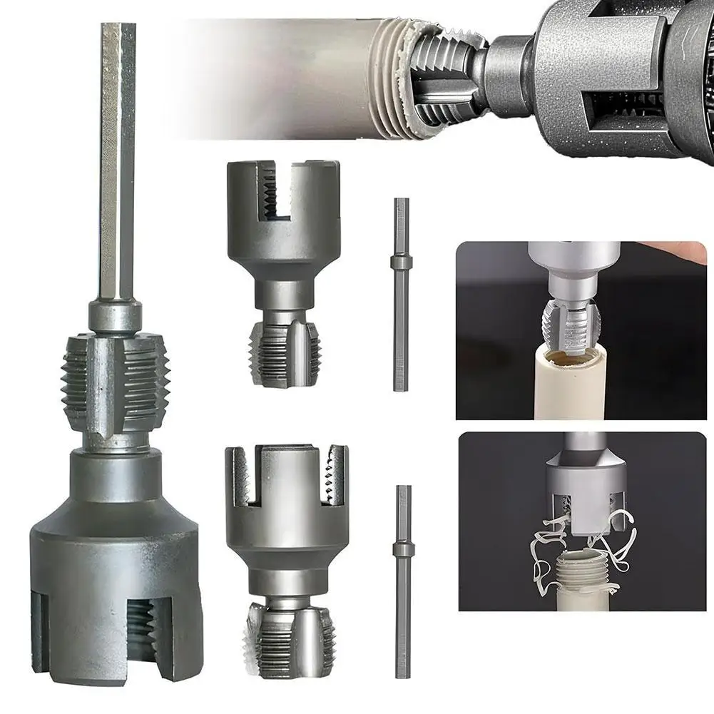 20/26/33mm Water Pipe Threader Tapping Tool, Internal & External Thread Integrated Die, Threading Tool for Plumbing