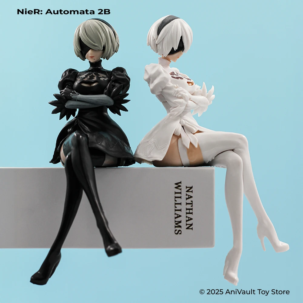 

NieR:Automata 2B Type B 15CM PVC Action Figure Anime Collectible Model Statue, Gift for Fans Game Character Doll Ornament