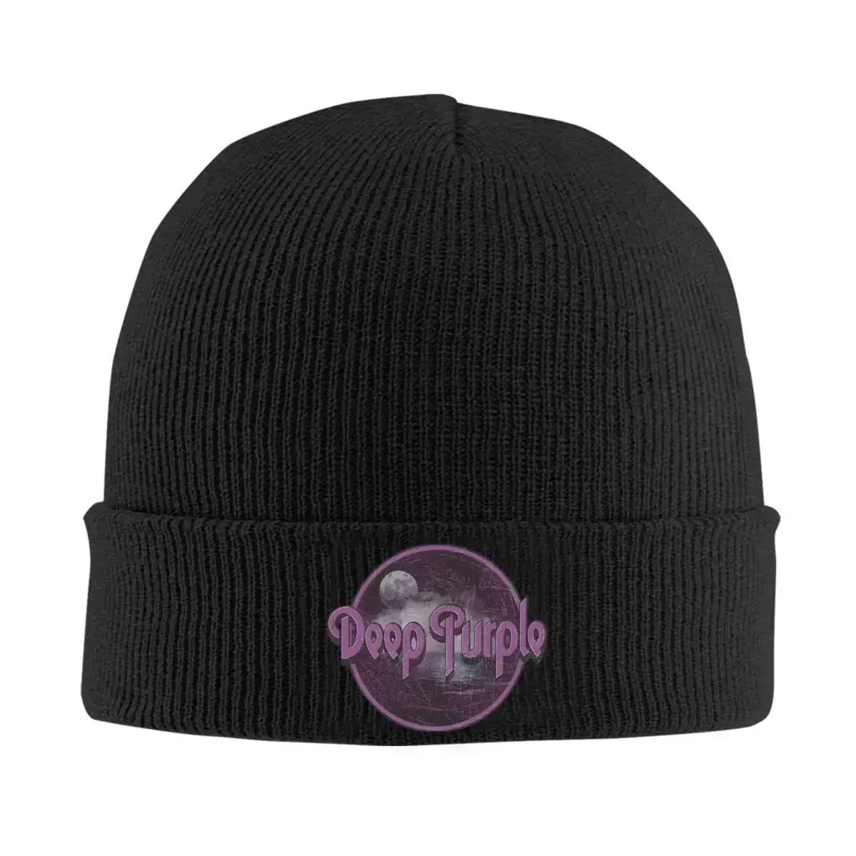 Deep Purple Bonnet Hats song Knitted Hat Unisex Adult Trendy Warm Soft Beanie Hats Autumn Kpop Graphic Cap