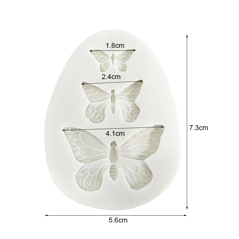 Schmetterling Silikon Kuchen Backform Sugarcraft Schokolade Cupcake Harz Werkzeuge Fondant Dekorieren Werkzeuge – Detail 15