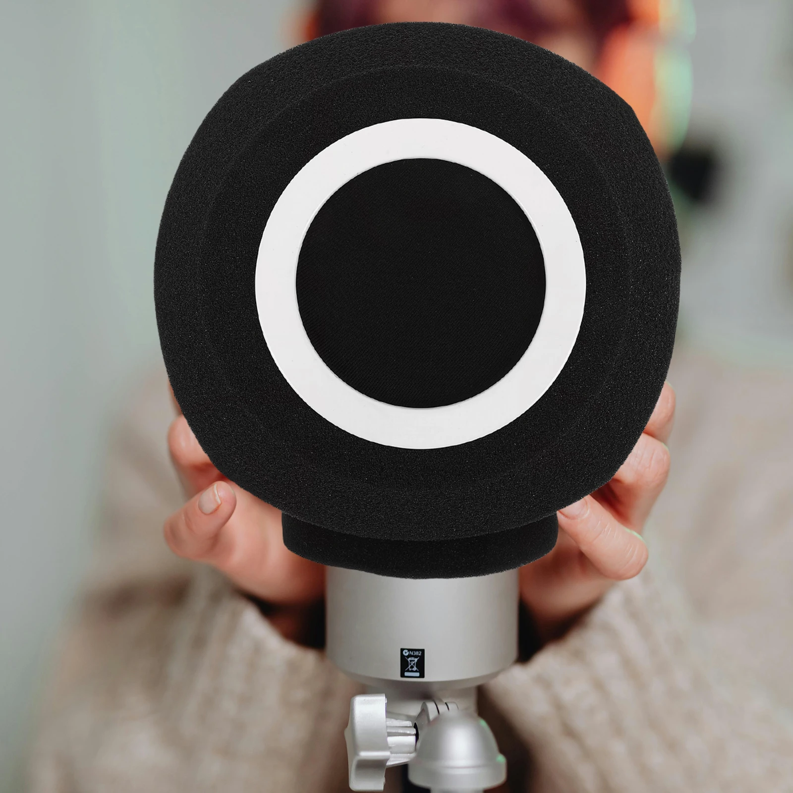 

Microphone Wind Shield Sponge Cover Noise Reduction Filter For Recording Mic Protector Anti-Splash Soundproof Mic