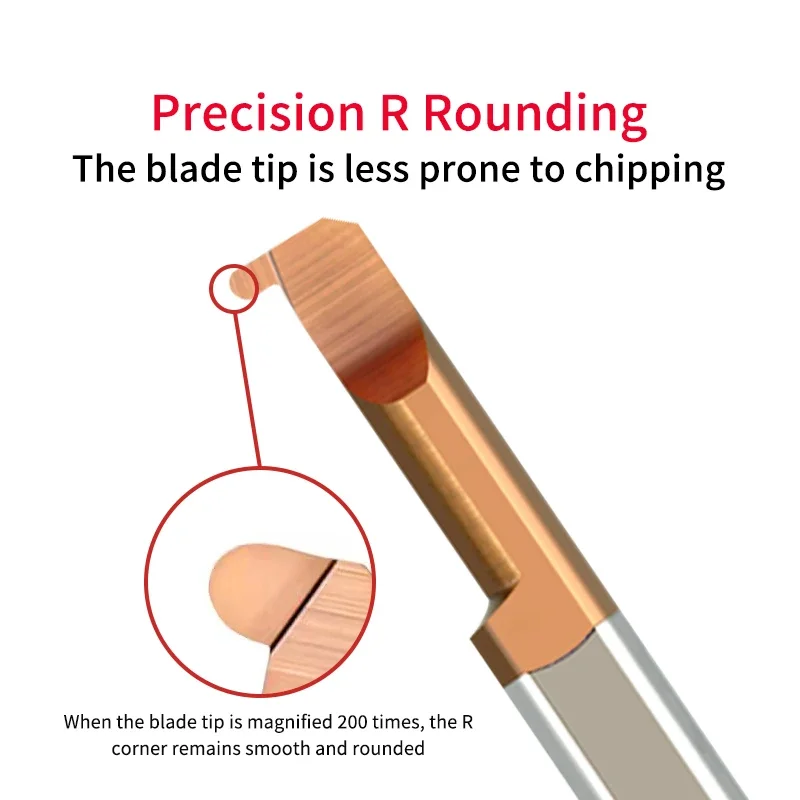 CHOWMASTER 1PC MKR Round Grooving Cutter Boring Auto Lath Small Hole Internal Turning Tool CNC Carbide Coated Modular Bar