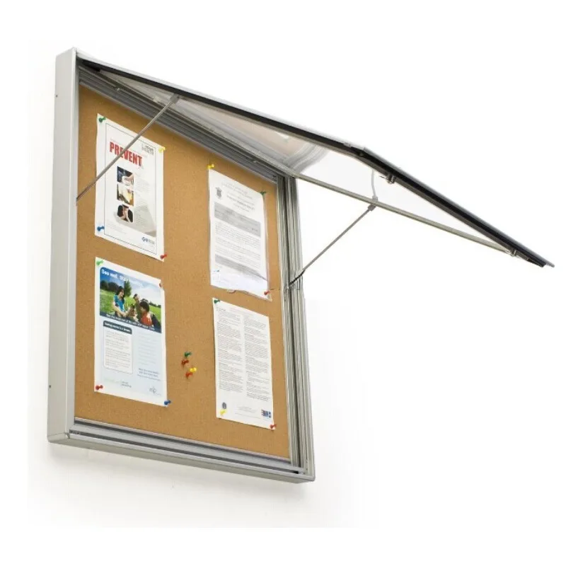 aluminum advertising hanging custom anti-theft waterproof indoor and outdoor poster frame notice board