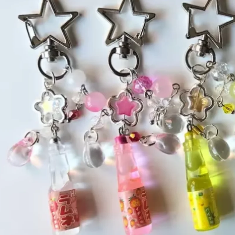 Ramune Beaded Keychain | Japanese Soda Keychain