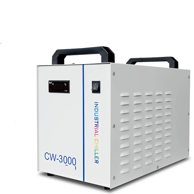 Agregat chłodniczy do cięcia laserowego CW-3000TG agregat chłodzący rozpraszający ciepło 220V/50W zbiornik wody z pompą wody obiegowej