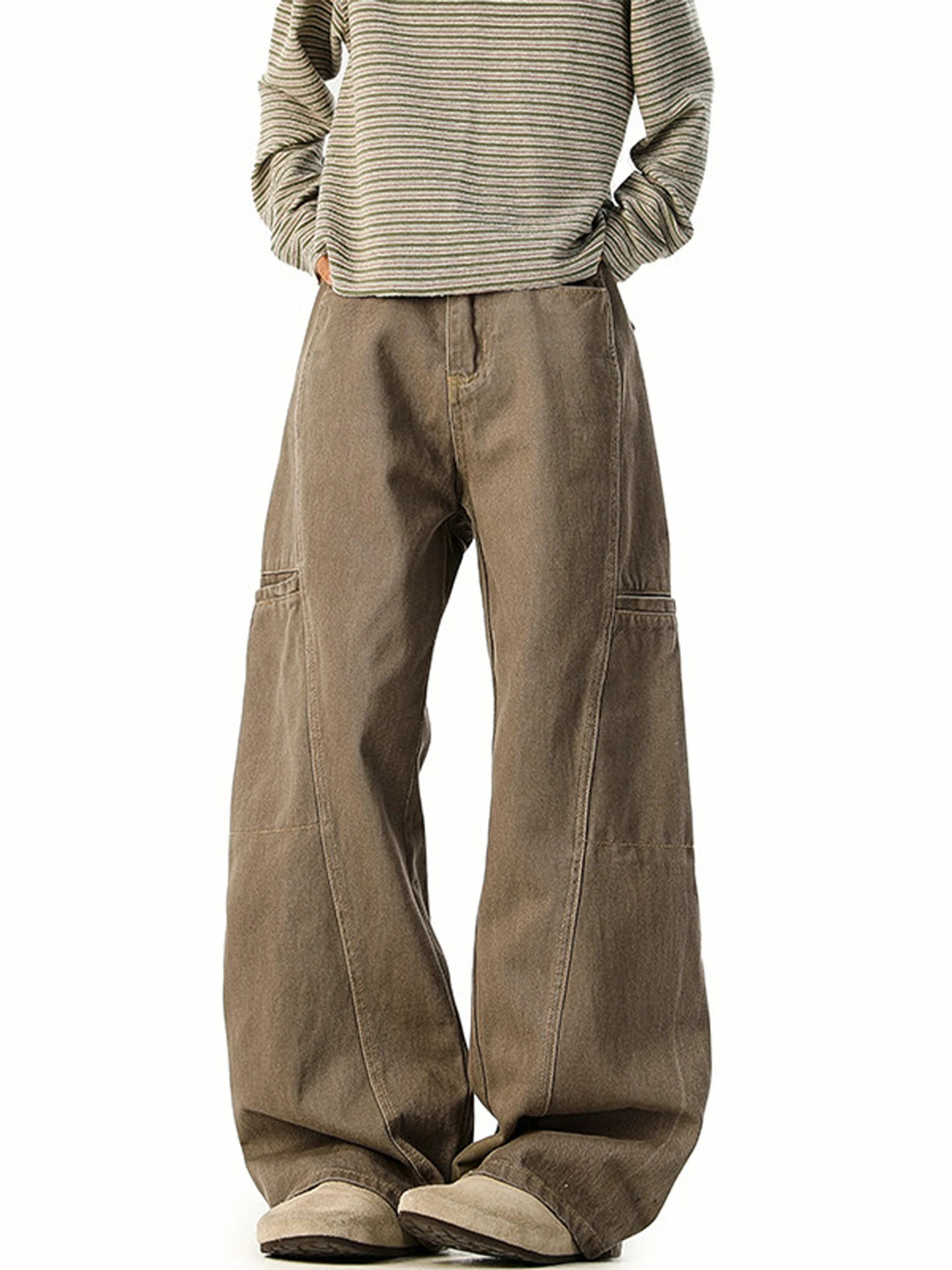 

Retro American Knife Jeans Men Casual Straight Leg Loose Fit Comfortable Spring Faion High Street Cool Haome