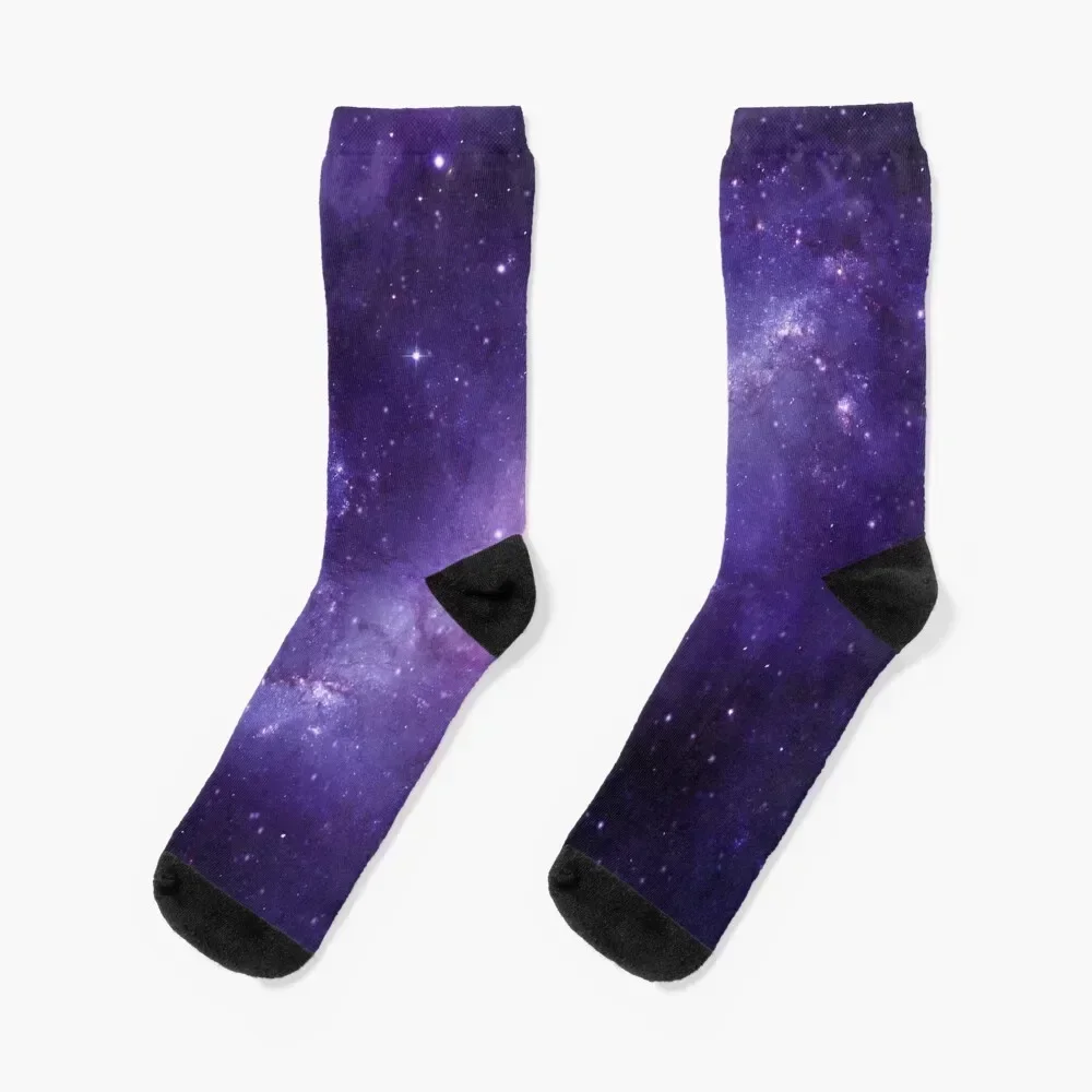 

Purple Galaxy Socks snow hiphop cartoon Soccer Boy Child Socks Women's kids ankle new year tennis Luxury Woman Socks Men's