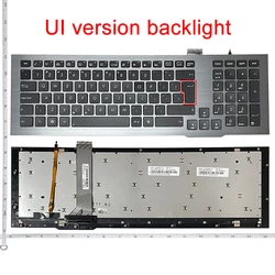 GZEELE US Black backlit keyboard for Asus G75 G75V G75VW G75VX 0KNB0-9414UI00 With Frame