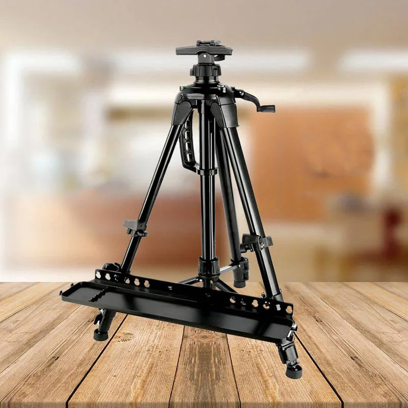 

HXL hand-cranked sketch art easel tray telescopic display triangle