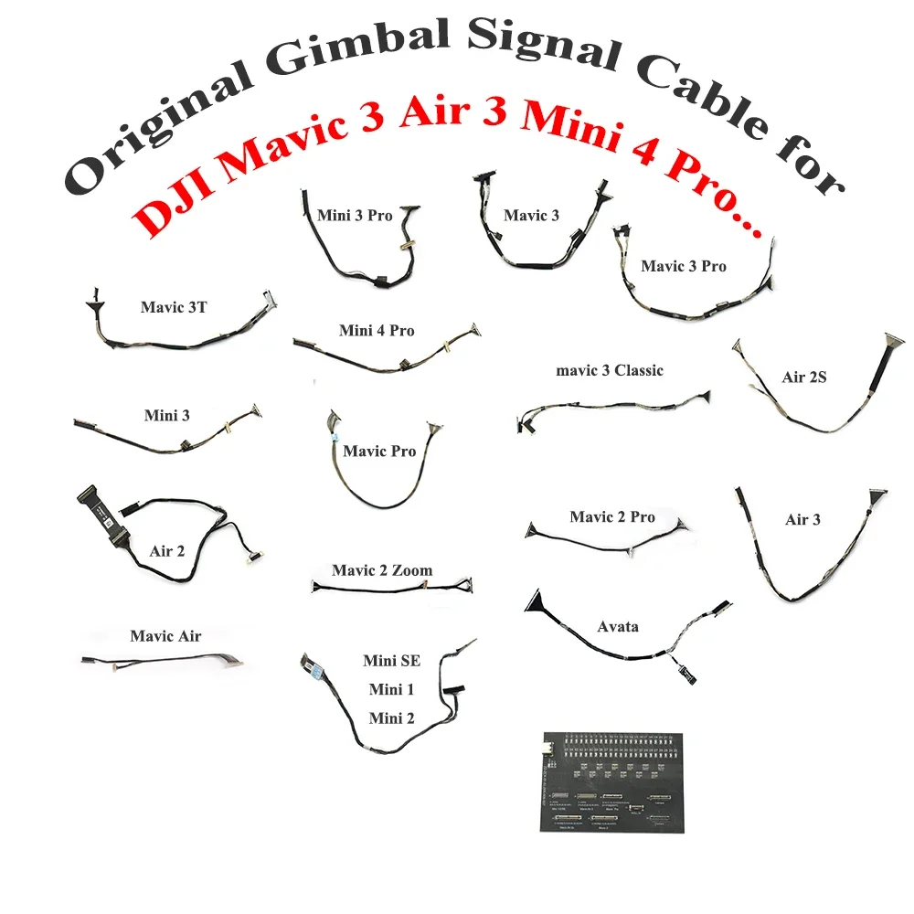 Original Gimbal Signal Cable for Mavic 3/3T/Air 3/Mini 2/Air 2/2s Mini 3 Pro Camera Image Transmission Wire Test Tools