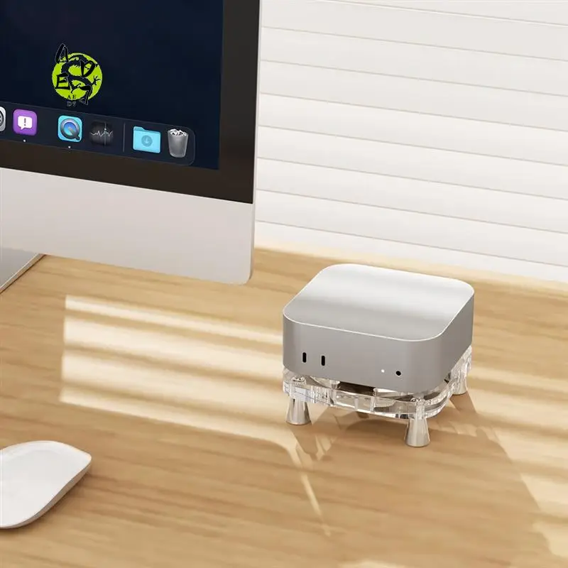 

AED7-Acrylic Stand For Mac Mini M4, Desktop Anti-Slip Base For Mac Mini4, Hollowed Avoid Overheating