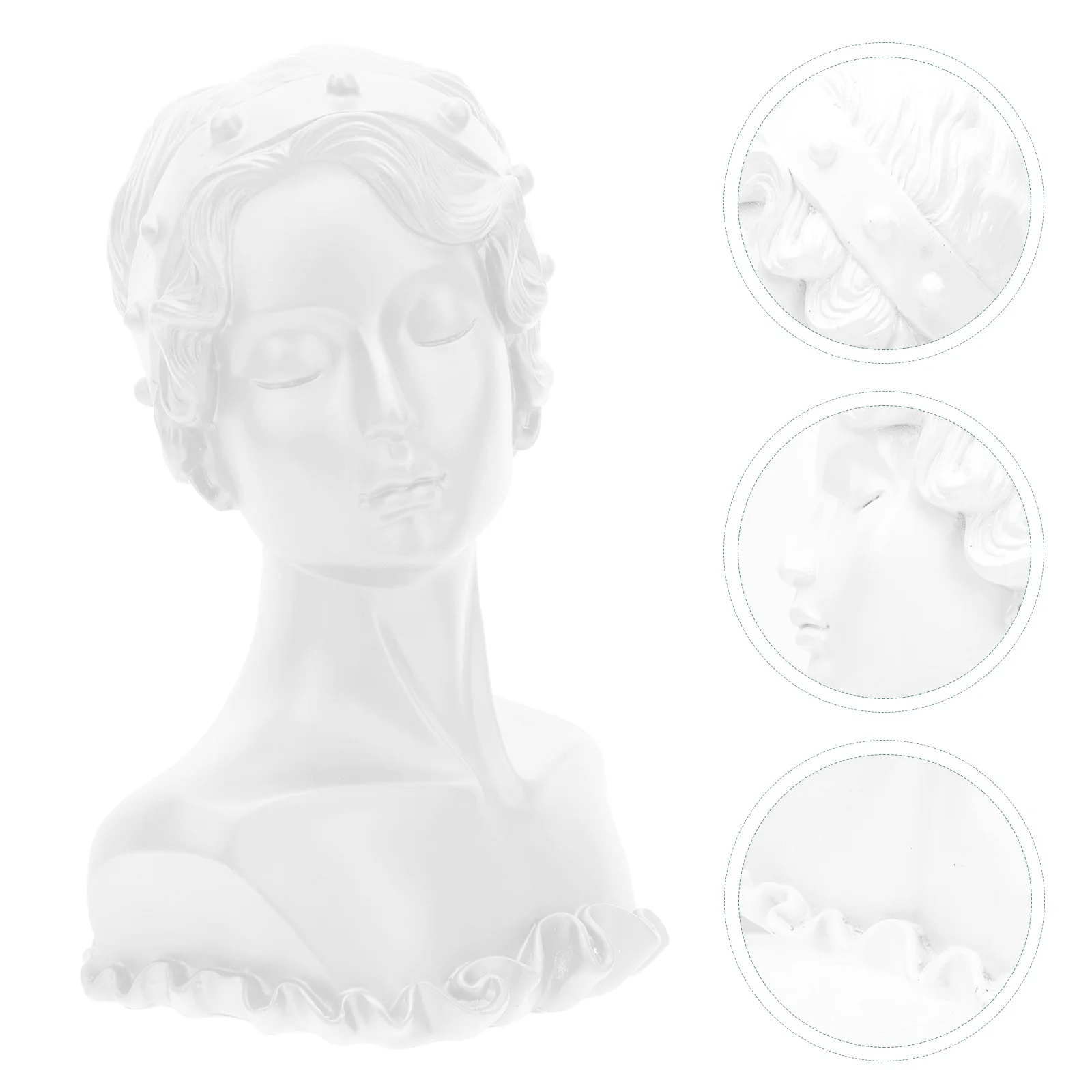 

1Pcs Jewelry Display Rack Resin Bust Statue Necklace Earrings Display Holder Decorative Jewelry Stand Home Decor