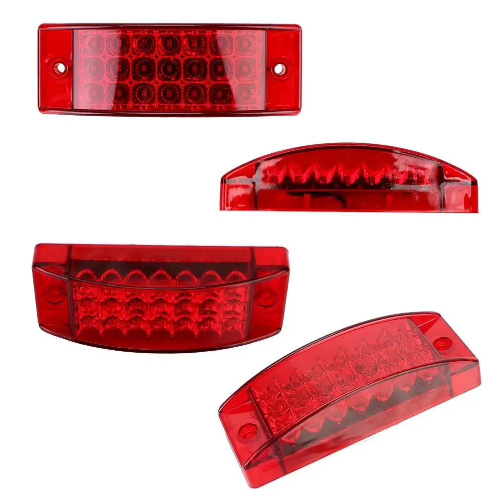 High Brightness 21LED Truck Clearance Light Anti Collision Square Signal Tail Light Blinker Warning Indicator Lamp Boat