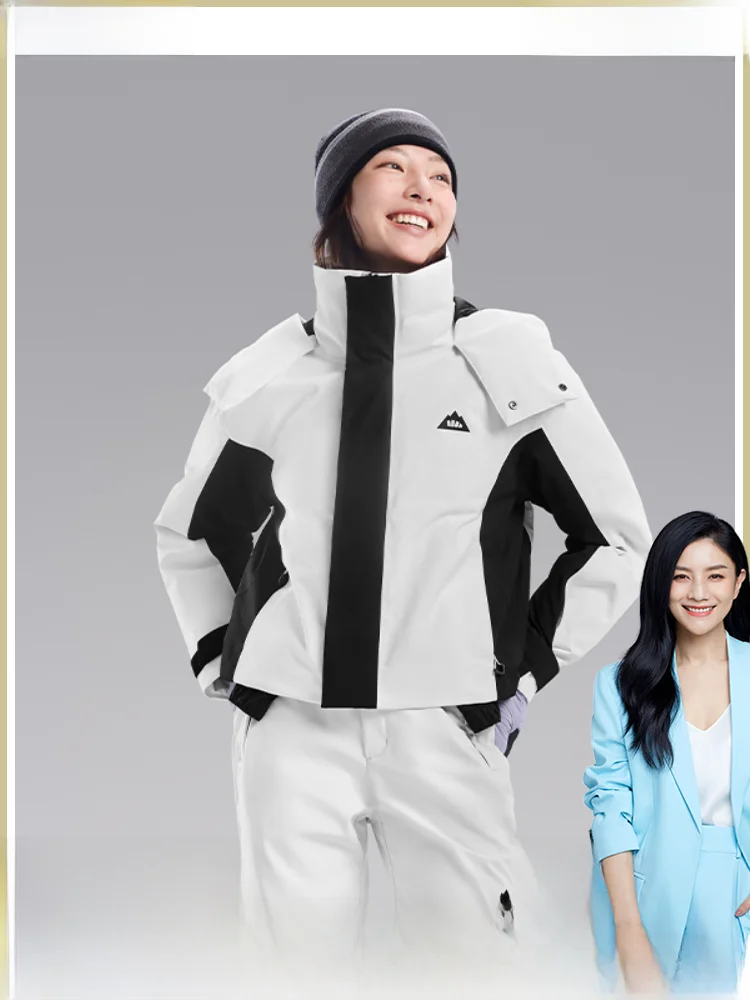 

Женская сноубордическая куртка Banana Leaf: водонепроницаемая, теплая, для сноуборда и лыж, для одного или двух сноубордов, защита от воды, Hukou Recom.