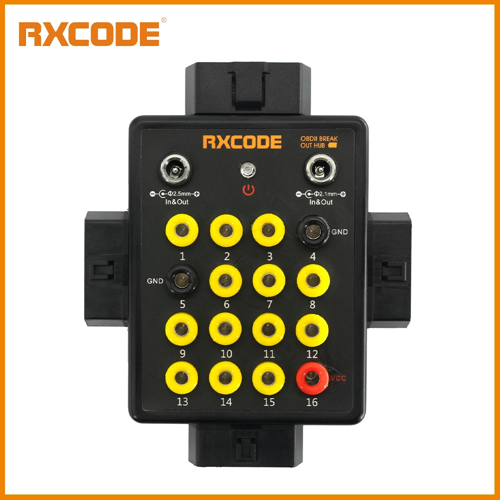 RXCODE C1 Automobile HUB  OBDII Breakout Box ECU Bench Connector For CANBUS/ K-Line Protocol Test Platform For ECU