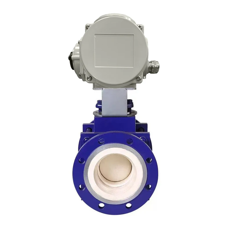 DN80 3 بوصة 24 فولت الخيوط الخامس نوع السيراميك شفة صمام كروي بمحرك مع الشركة المصنعة للمحرك الكهربائي