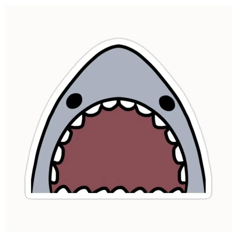 SHARK! Waterproof Stickers For Decorating Car Windows Motorcycles And Computers.