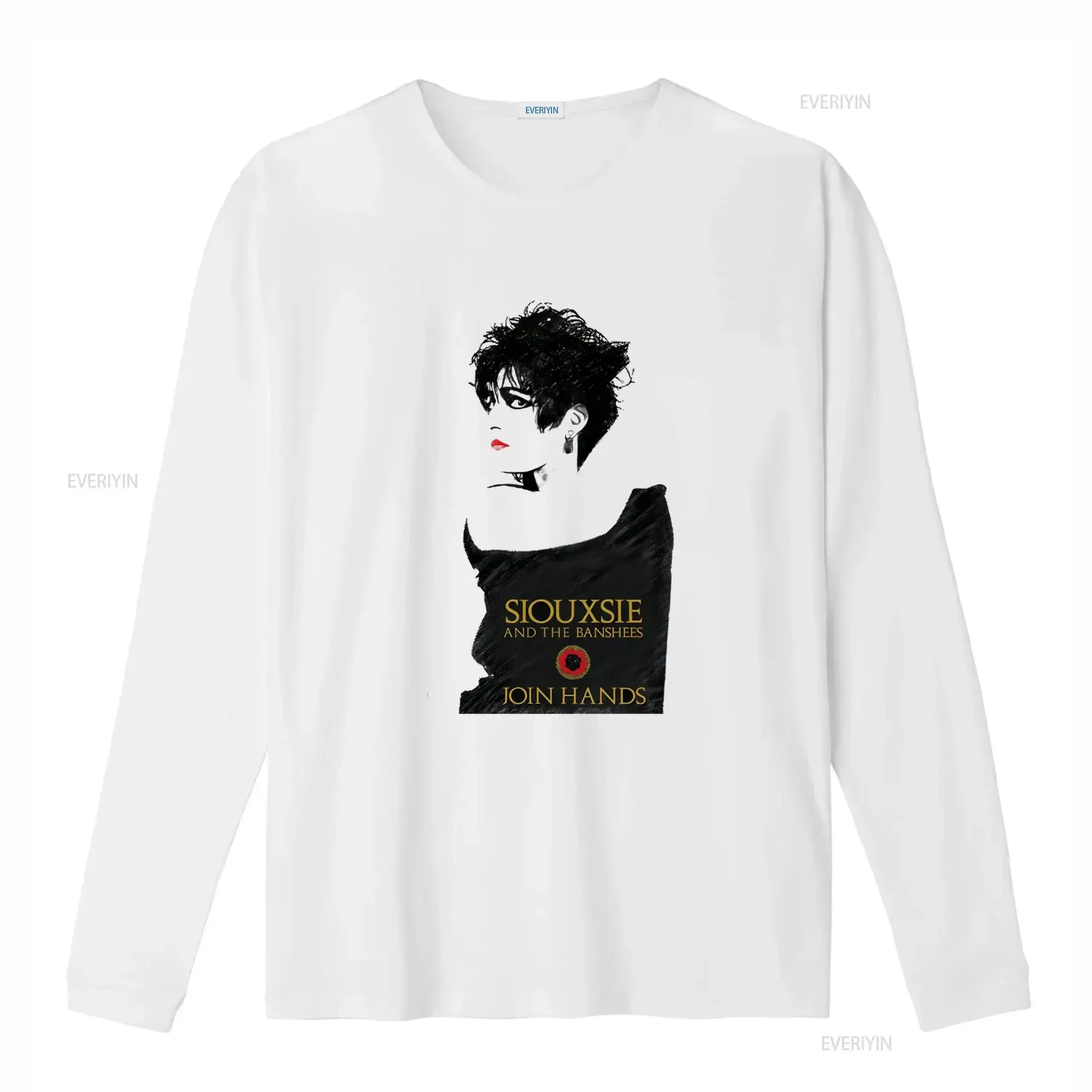 Gothic Vintage Siouxsie And The Banshees Band Join Hands Print Casual Music T Shirt vintage Washed graphic
