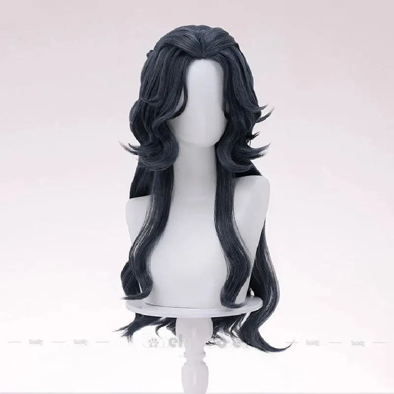 

2025 22 Identity V Psychologist Cosplay Wig Everlasting Dream Ada Mesmer Long Strong Blue Wavy Hair Wigs For Women Girls Party H