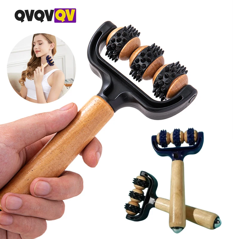 

1 шт. массажный ролик для рук, роликовая палочка для мышц, ручные массажные инструменты, массажный ролик, для расслабления бедер, ног