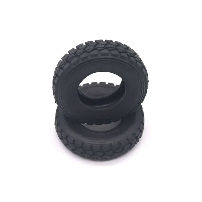 Qin24 2PCS 1/24 RC 43MM Truck Hard Tires For Heavy Truck