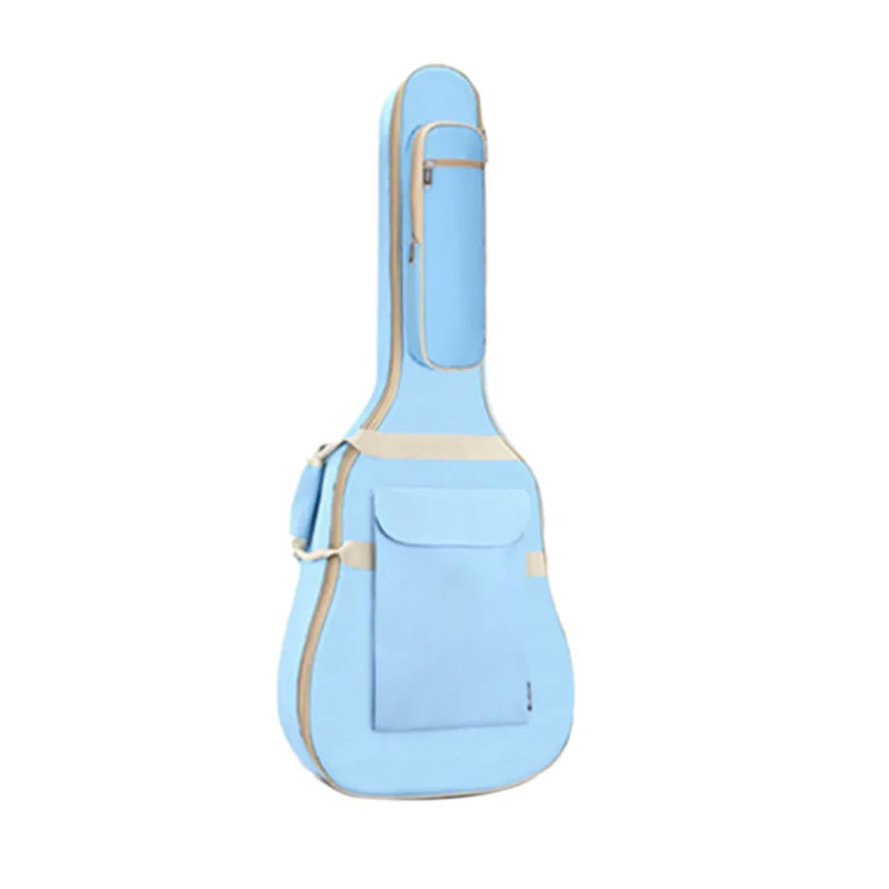 

41 inch Guitars Backpack Acoustic Guitar Case Blue Musical Instrument Backpack Fisherman Folk Guitar Backpack