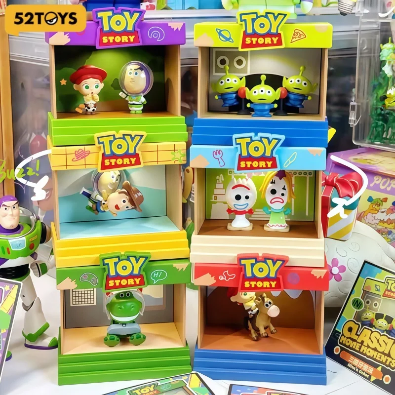 

New 52TOYS Disney Pixar Toy Story Classic Movie Moments Blind Box Collectible Figure Trendy Figurine Desktop Ornament Gift