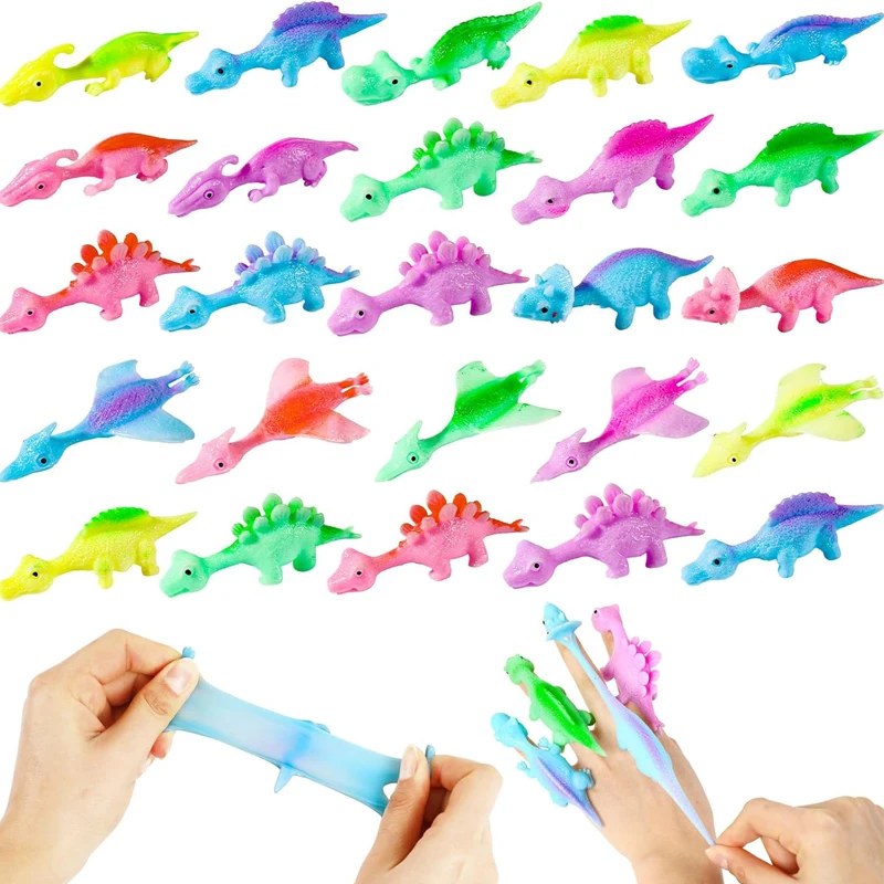 Funny Finger Dinosaur Sling Shots Novelty Toys Birthday Party Favors For Kids Goodie Bags Juguetes Baratos Y Divertidos