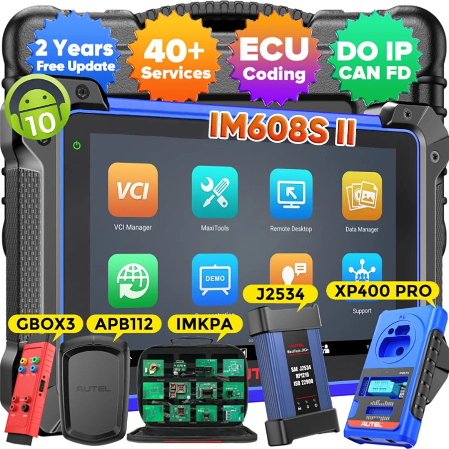 

Autel MaxiIM IM608 II Pro IM608S II XP400PRO Инструмент программирования ключей IMMO Автомобильный диагностический инструмент Сканер OBD2 PK IM508 IM508S IM608Pro