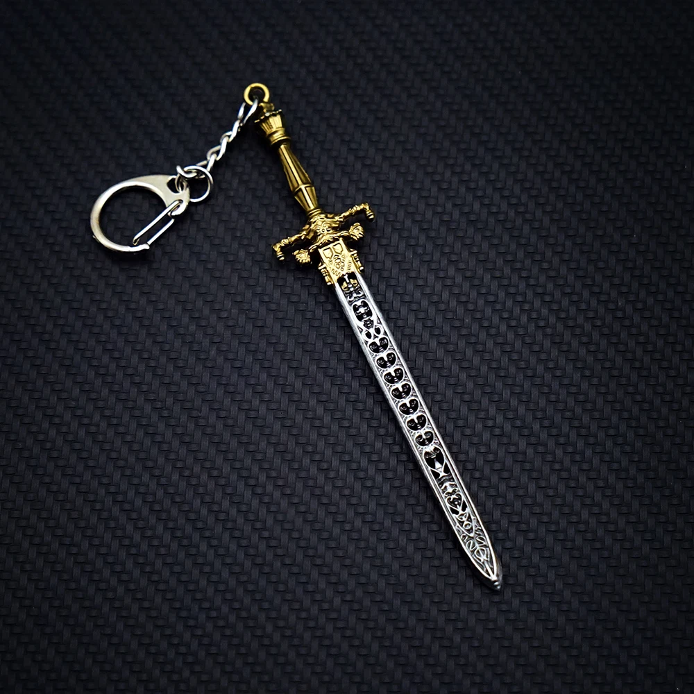 Schwert von Nacht und Flamme Keychain DARK SOULS Schlüssel Kette Schlüsselring für Männer Spiel Zubehör Schlüssel Ring Anhänger llaveros