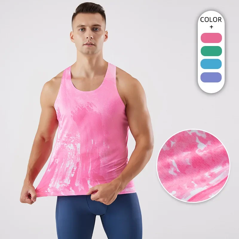 Men's outdoor sports quick-drying vest,breathable quick-drying fitness track and field marathon racing training Singlet