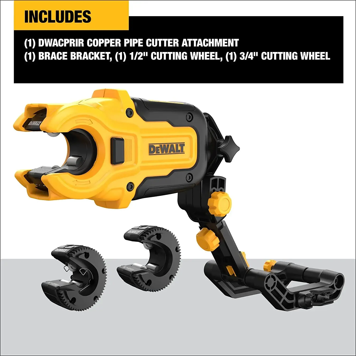 DEWALT IMPACT CONNECT Copper Tubing Cutter with Brace Bracket Faster Metal Cutting PVC/PEX Power Tools Accessories DWACPRIR