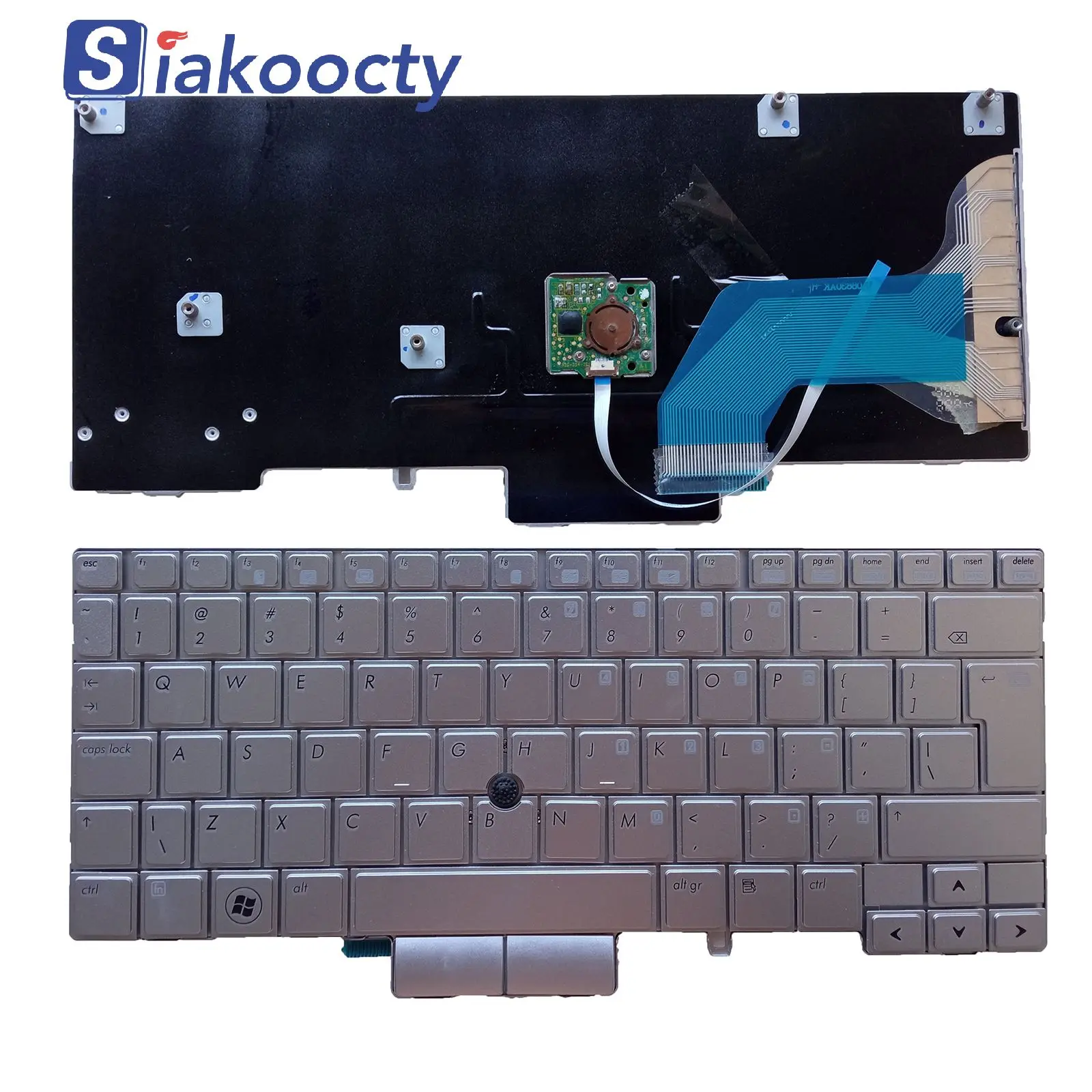 

Клавиатура UI для HP Elitebook 2740 2740p 2760p MP-09B6, Германия, серебро