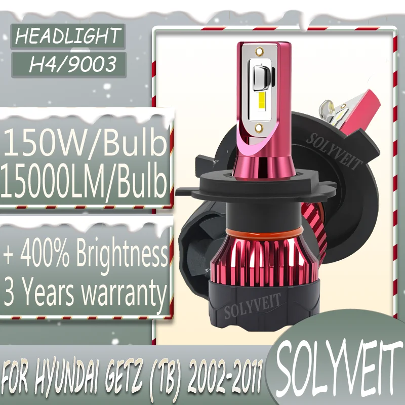 

H4 Reduce Long-Term Expenses Extended Lifespan warranty LED HEADLIGHT For Hyundai Getz (TB) 2002 2003 2004 2005 2006 2007-2011