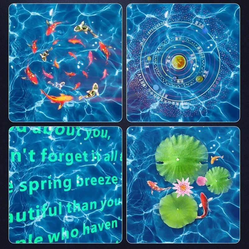 Butoy 200W LED Water Ripple Light Lamp DMX Control Water Wave Lights for Wedding Christmas Decoration Water Projector Lighting