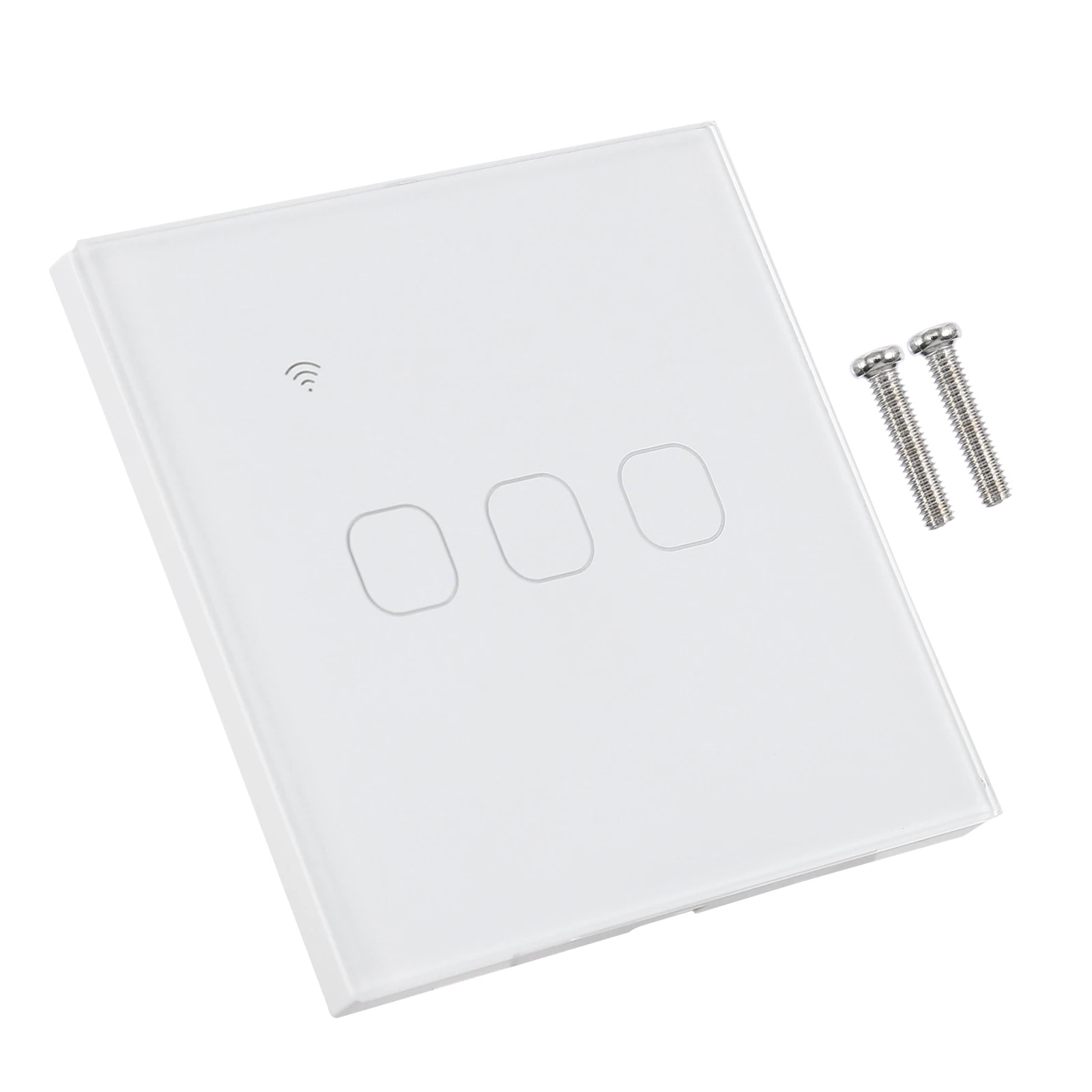 

Smart Wifi Touch Screen Wall Light Switch App Control Touchscreen Wall Mount Timer For Uk Plug Wifi Wireless Smart Home