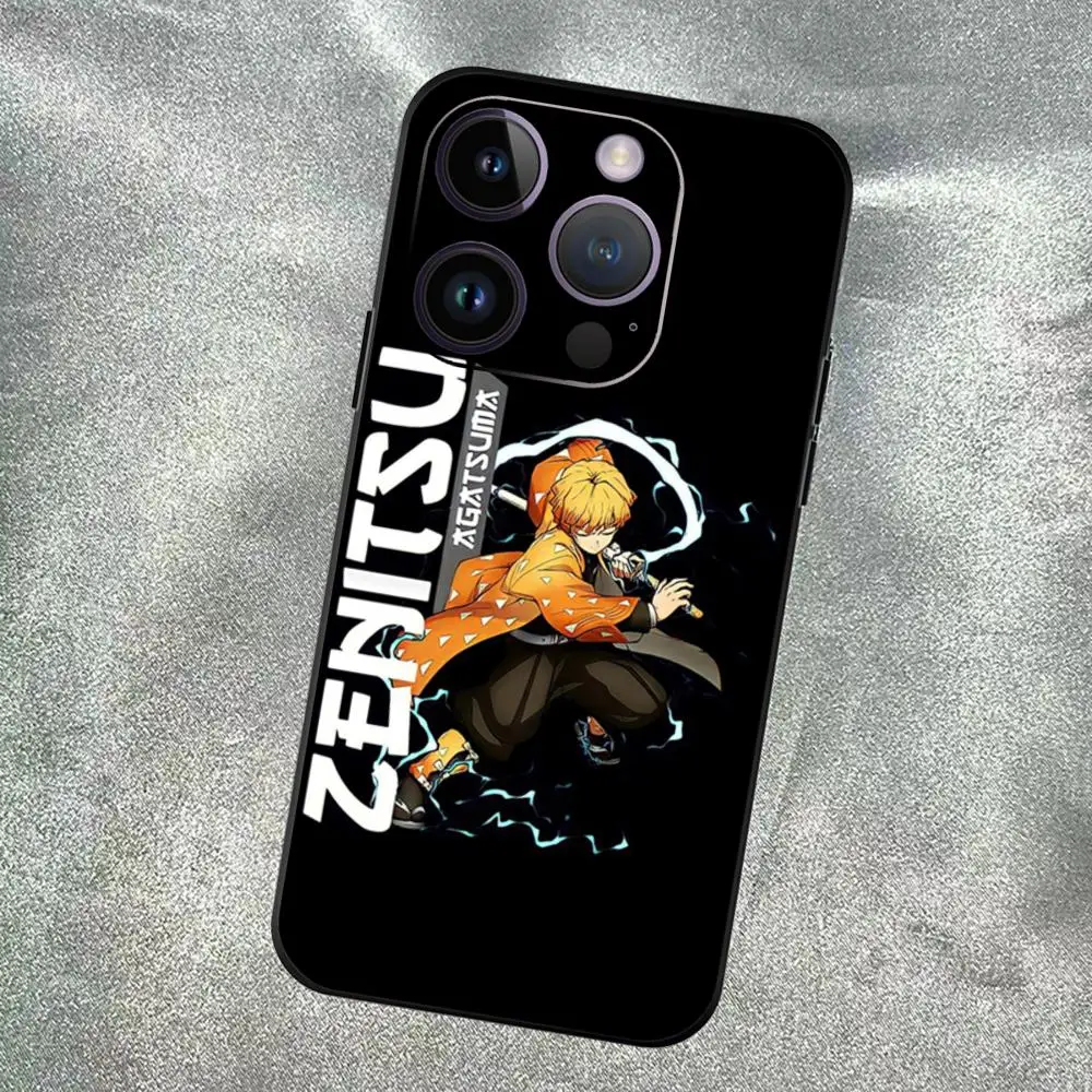 حافظة هاتف D_demon S_slayer موضة xx حافظة هاتف لهاتف 15 Pro MAX 14 11 12 13Mini X XS XR 6 7 8 Plus حماية من السيليكون الناعم