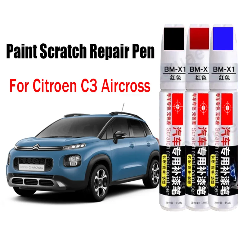 Car Paint Repair Pen for Citroen C3 Aircross 2026 Car Paint Scratch Repair Touch-Up Paint Pen Car Accessories Blue Grey White