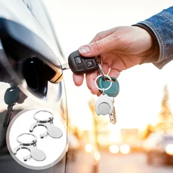2 Pcs Cart Token Trolley Remover Pendant Shopping Coin Keyring Keyrings Supplies Chain Decor Metal Decoration Keychain