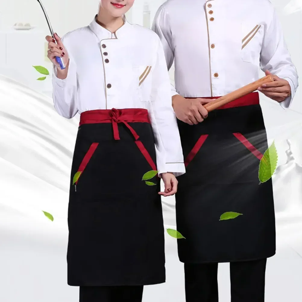 Kleidung Koch Mäntel Jacken Jacke Catering Kostüm schwarz Männer uniform Sushi ärmellose Kleidung Mantel Koch Küche Unisex weiß