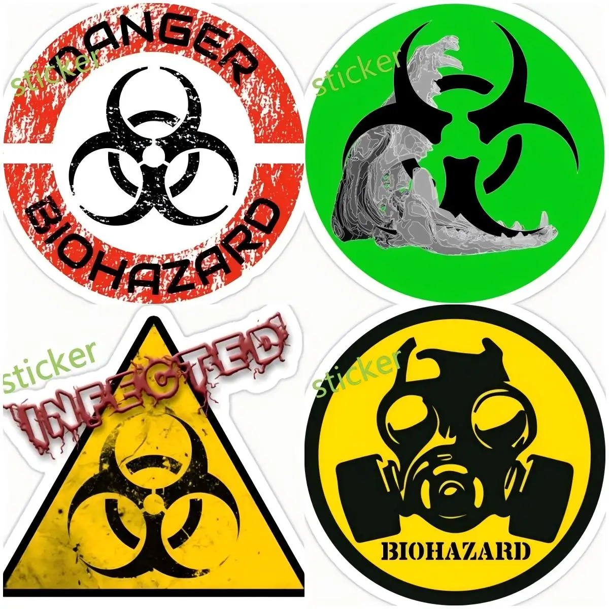 

Nuclear Radiation Decal Cover Scratches Bumper Window Waterproof Auto Sunscreen Car Accessories