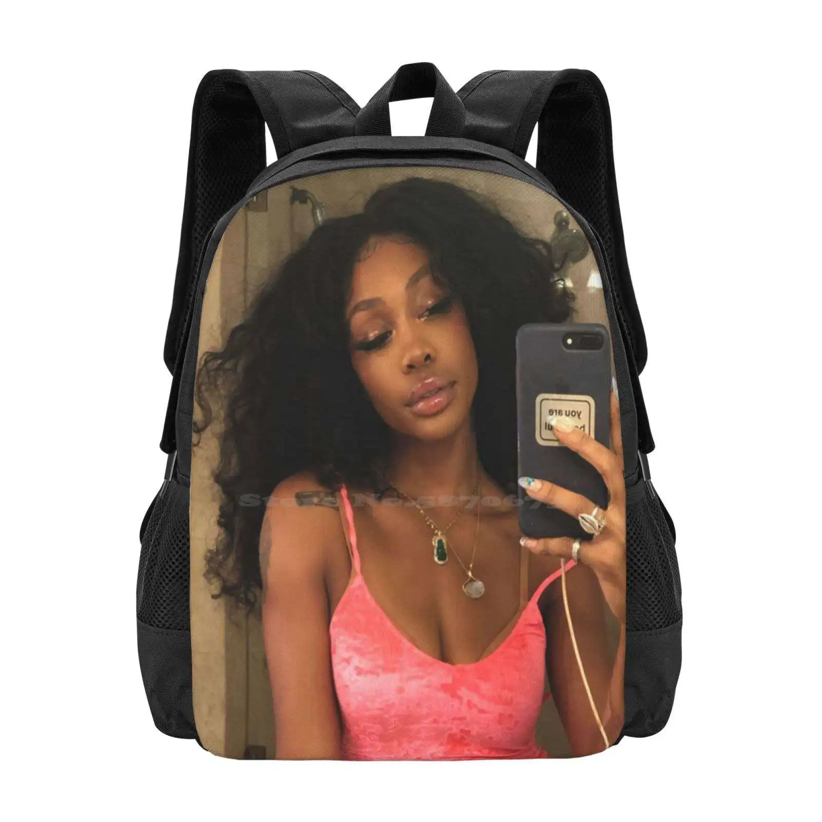 Sza Hot Sale Schoolbag Backpack Fashion Bags Sza Black Power Megan Thee Stalion Nicki Minaj Madison Beer Hot Girl Summer