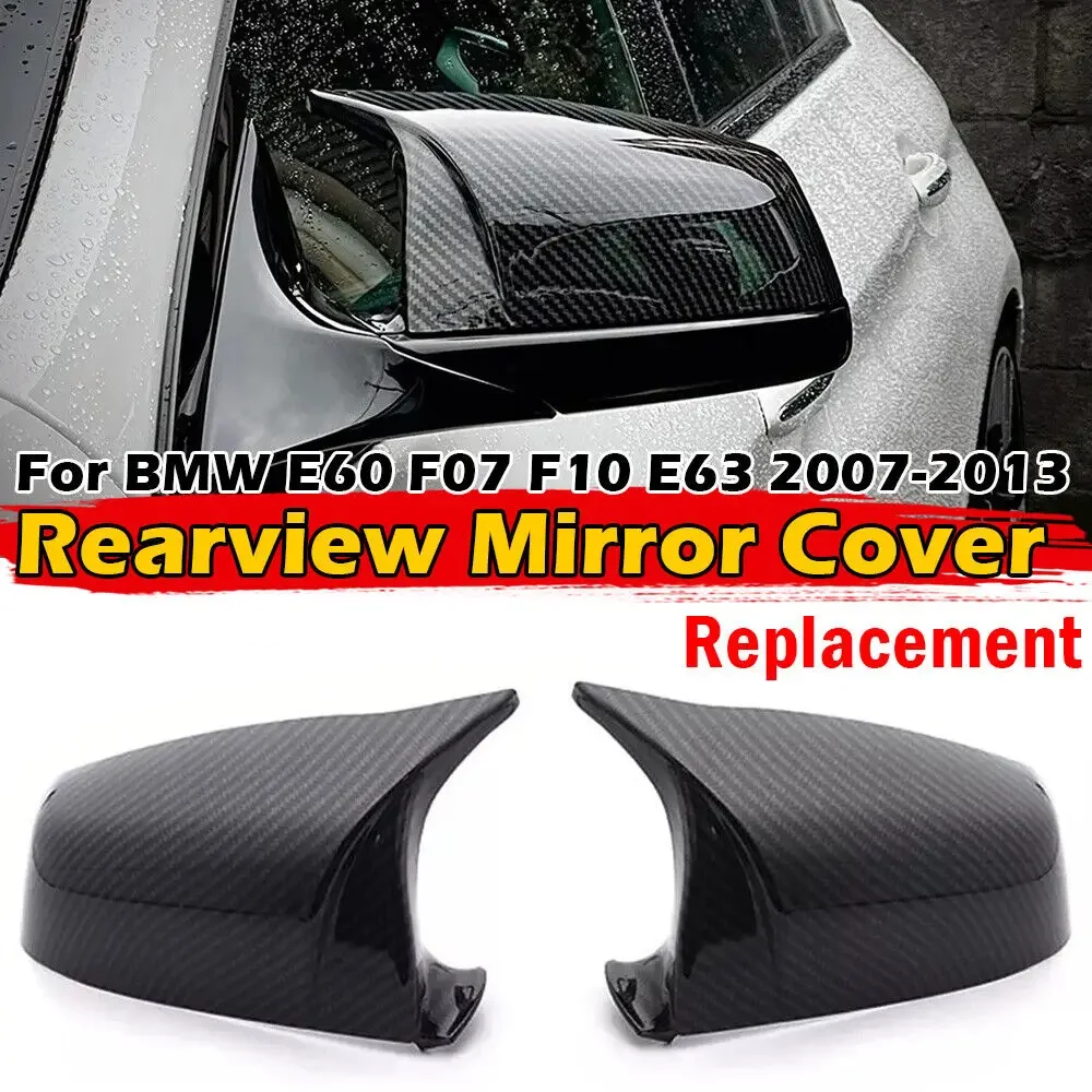 

For BMW 5 6 7 Series F07 F10 F11 F13 F01 F02 F03 F04 Car Replacement Rearview Side Mirror Cover Wing Cap Exterior Door Case Trim
