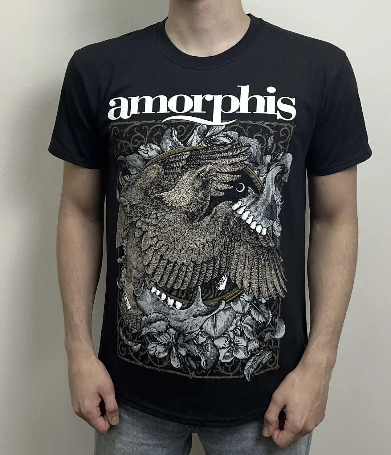 Amorphis Circle T Shirt Black FOTL amon amarth